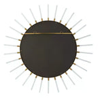 Specchio da parete Gold Sunburst, 55", singolo