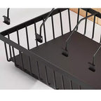 Organizzatore per armadietto estraibile nero/bianco, senza foratura, confezione da 1 o 2