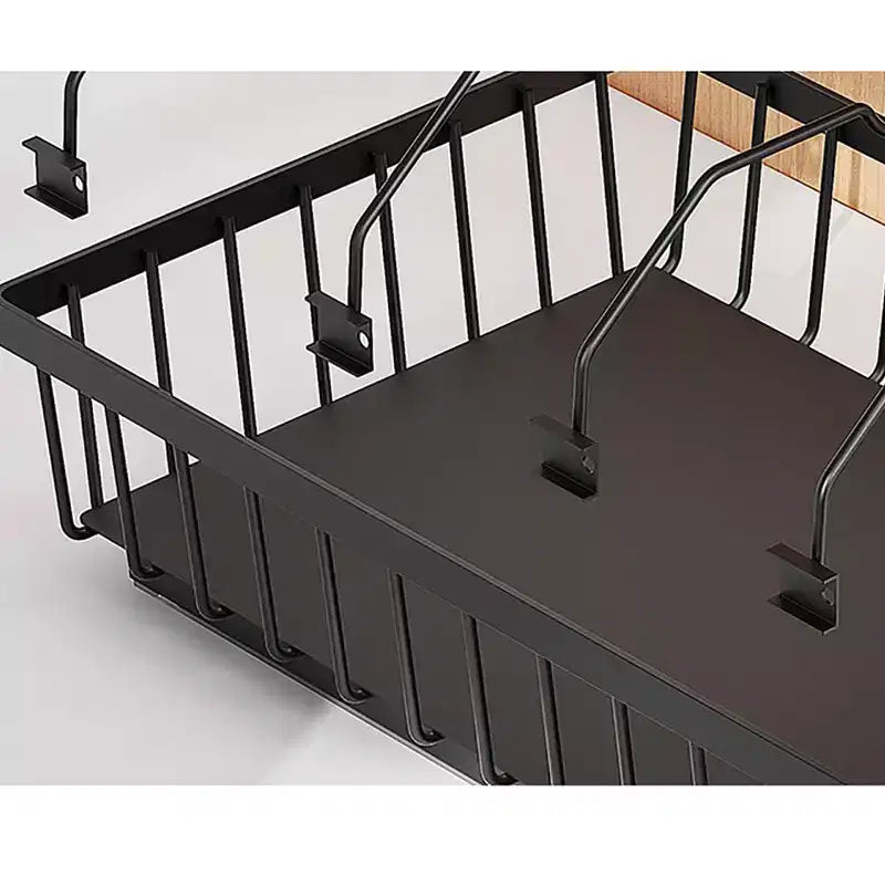 Organizzatore per armadietto estraibile nero/bianco, senza foratura, confezione da 1 o 2