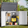 Armadio da esterno in resina a 2 ante, 35 Cu.Ft, per assemblaggio a 1 persona