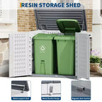 Armadio da esterno in resina a 2 ante, 35 Cu.Ft, per assemblaggio a 1 persona