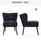Poltrona d'Appoggio Imbottita Senza Braccioli, Beige/Nero/Verde, Stile Mid-Century, Posti a Sedere 1
