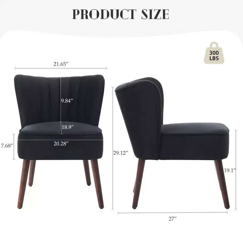 Poltrona d'Appoggio Imbottita Senza Braccioli, Beige/Nero/Verde, Stile Mid-Century, Posti a Sedere 1