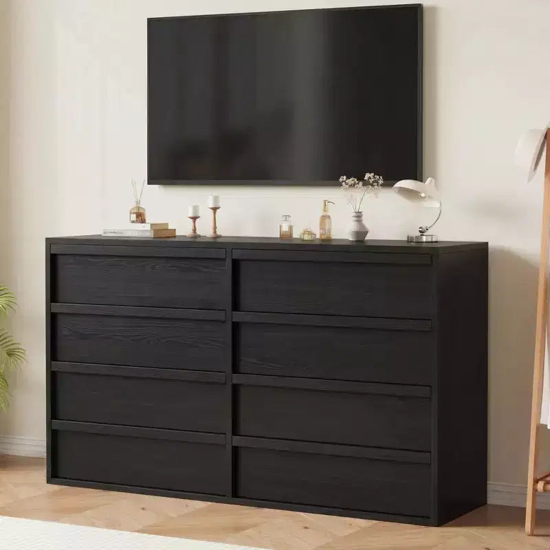 Comò a 8 cassetti, larghezza 137 cm, Rovere Naturale, per Adulti