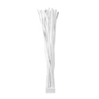 Paravento a Pannello Singolo in Ramo di Teak, Naturale/Bianco, 39L x 68A