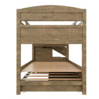 Letto a castello Twin XL con letto estraibile, scala contenitore e armadio, per 3 (bambini 8+)