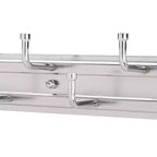 Cremagliera cromata estraibile per armadio per cinture, cravatte e sciarpe – 7 ganci, 1 pz.