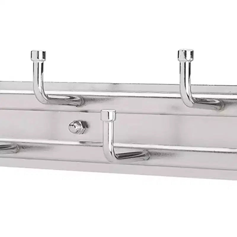 Cremagliera cromata estraibile per armadio per cinture, cravatte e sciarpe – 7 ganci, 1 pz.