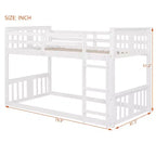 Letto a castello convertibile in legno grigio/bianco per 2 bambini