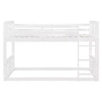Letto a castello convertibile in legno grigio/bianco per 2 bambini